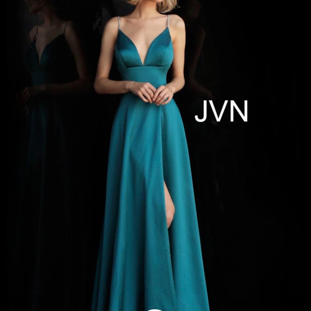 Jovani 68314 Spaghetti Straps Long Prom Dress || 6